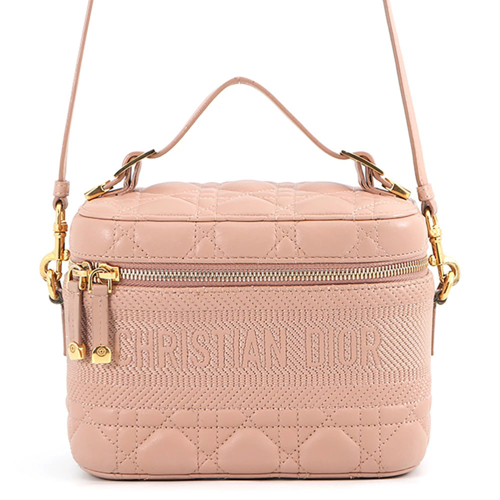Christian Dior Cannage Vanity Bag Lambskin